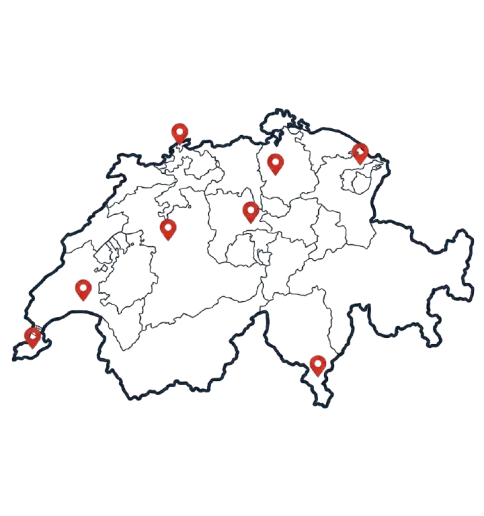 Mappa di copertura in Svizzera